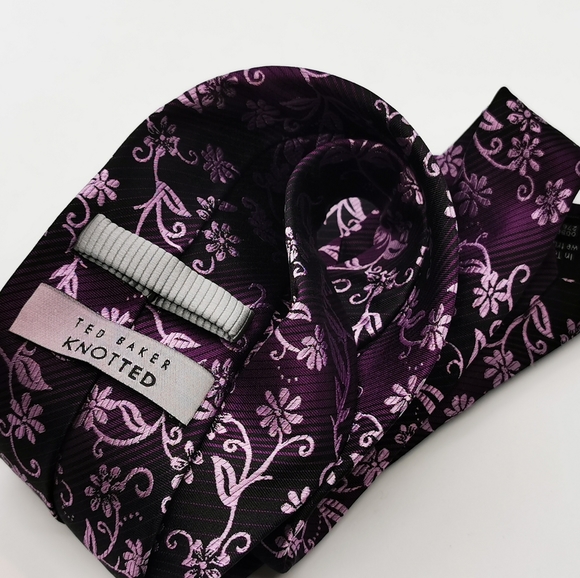 Ted Baker Silk Tie, Ted Baker KNOTTED - Picture 5 of 5